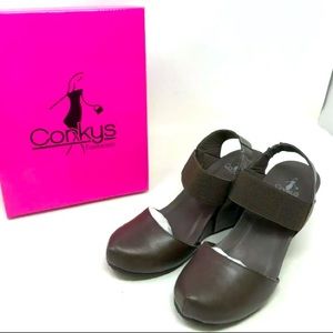 Womens Corkys (40-3226) Timeout Chocolate wedge shoes (W20-21)